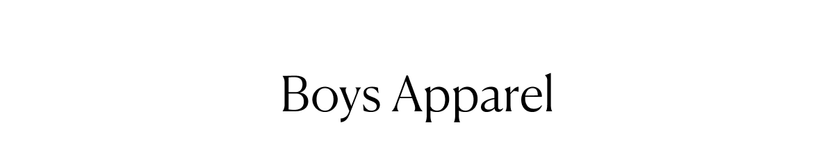 Boys Apparel