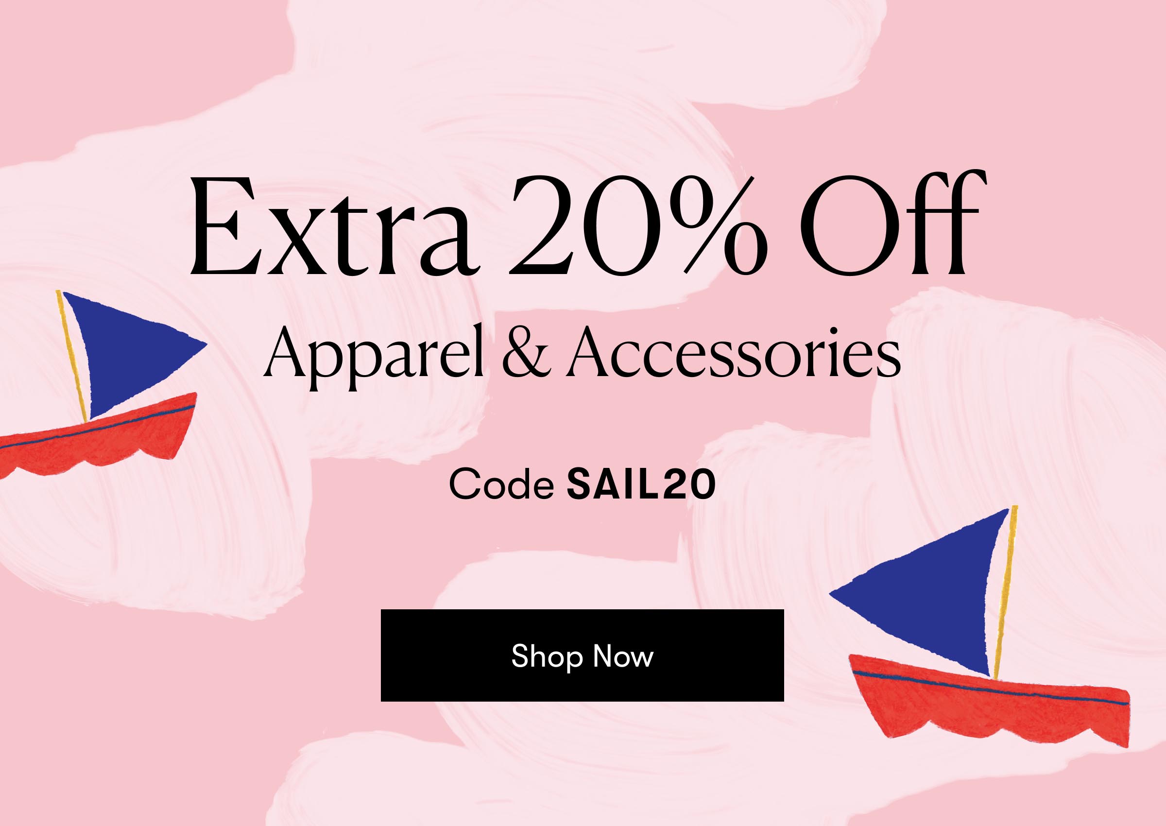 20% Off All Apparel & Accessories 