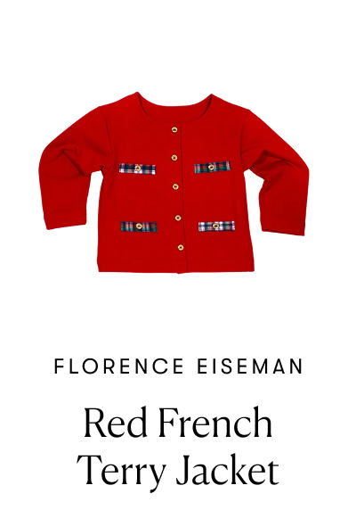 Florence Eiseman: Red French Terry Jacket 