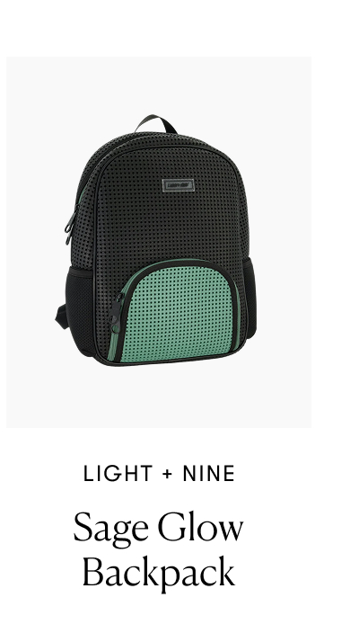 Light + Nine: Sage Glow Backpack
