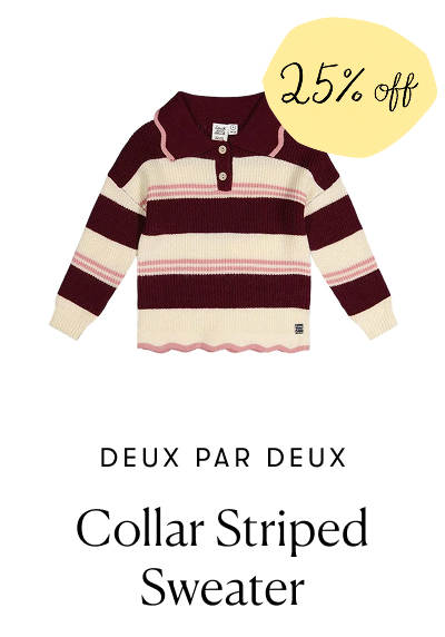 Collar Striped Sweater