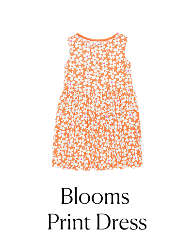 Blooms Print Dress