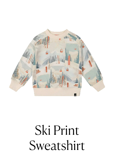 Ski Print Sweatshirt