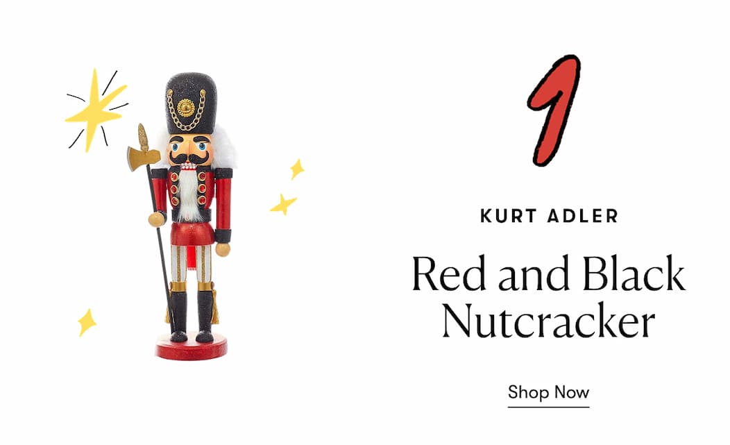 15-Inch Hollywood Red And Black Soldier Nutcracker 15-Inch Hollywood Red And Black Soldier Nutcracker
