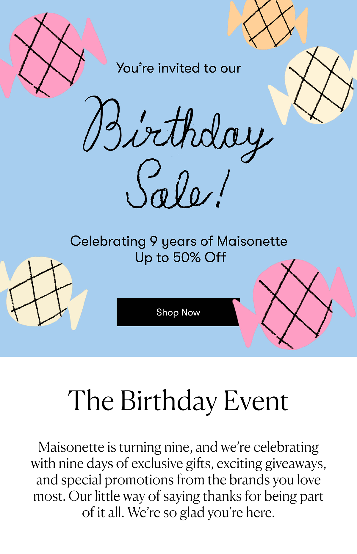 Birthday Sale