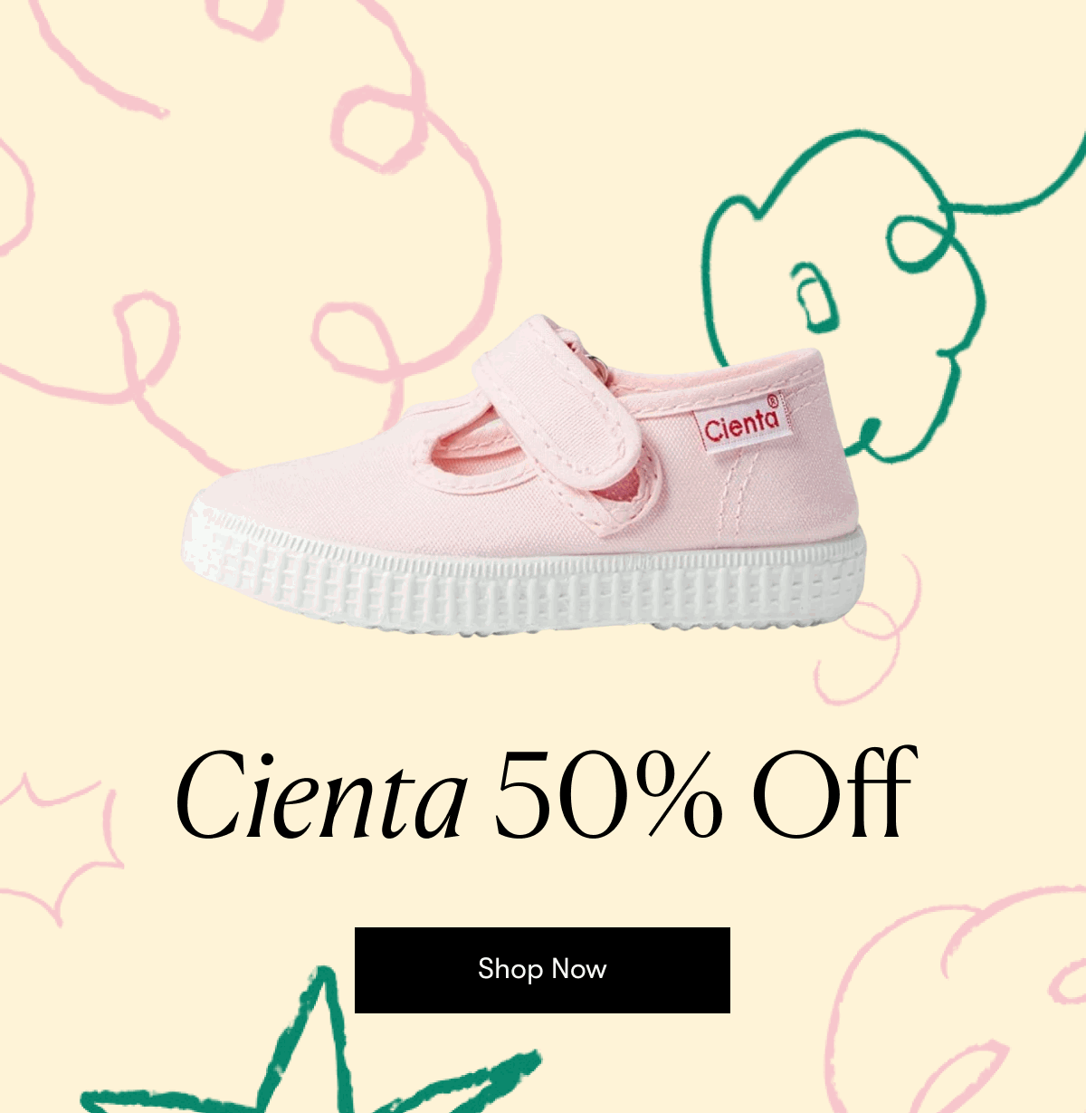 50% off Cienta >> Shop Now