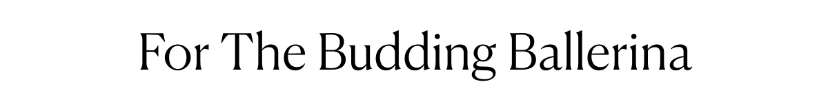 For The Budding Ballerina