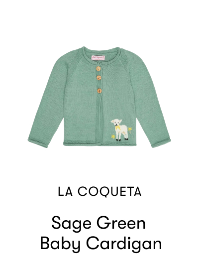 Sage Green Baby Cardigan