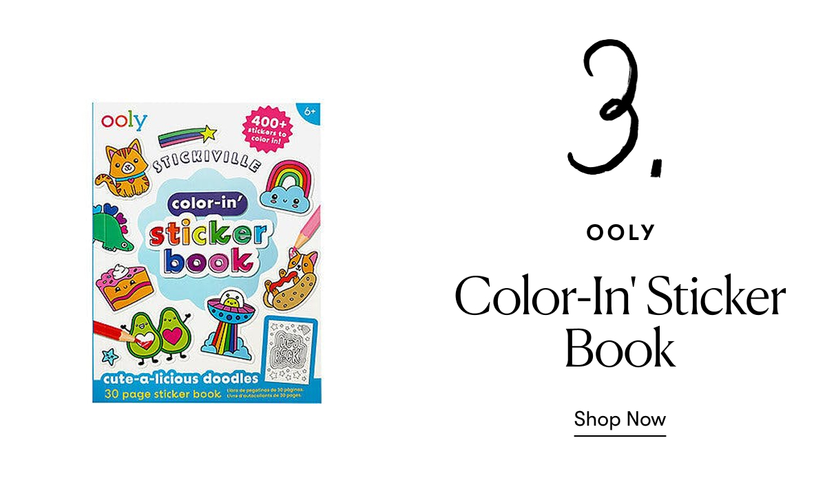 OOLY: Color-In' Sticker Book