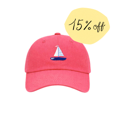 Bits & Bows Sailboat Baseball Hat - 15% Off