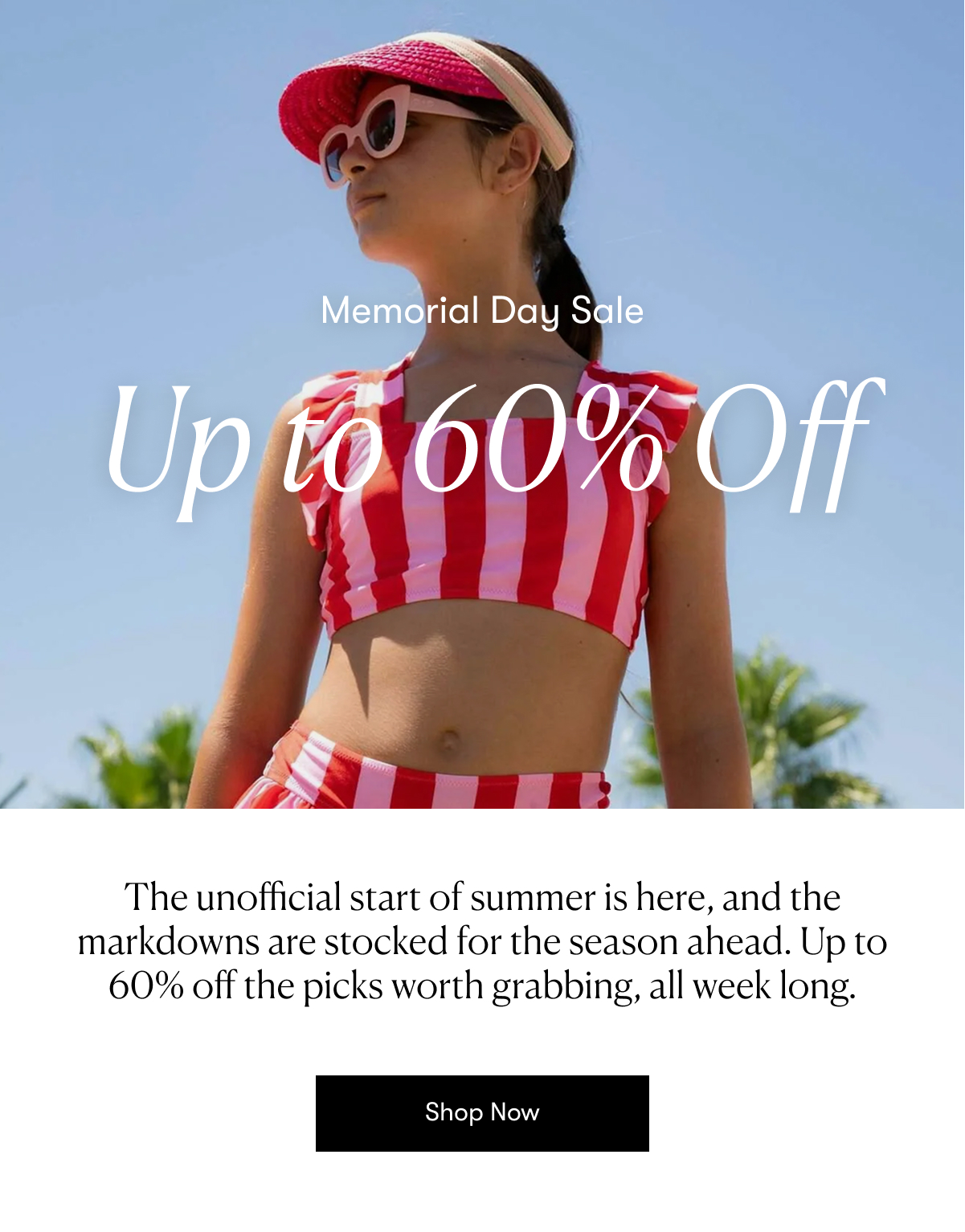Memorial Day Sale, Up To 60% Off