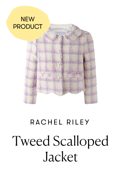 Rachel Riley: Tweed Scalloped Jacket - New Product Badge