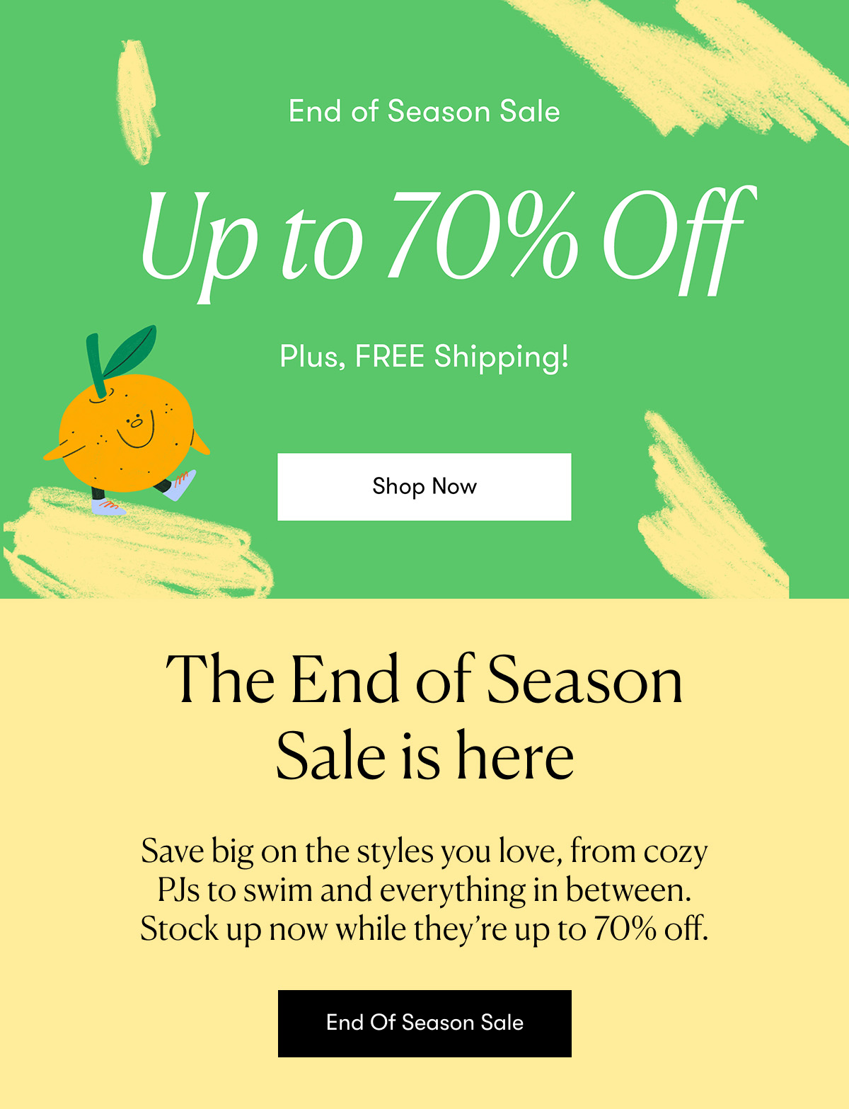 Save big on the styles you love, from cozy PJs to swim and everything in between. Stock up now while they’re up to 70% off.
