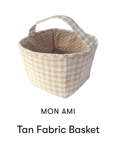 Tan Fabric Basket