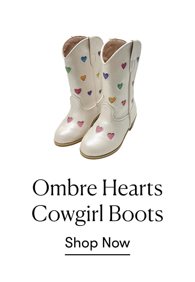 Ombre Hearts Cowgirl Boots
