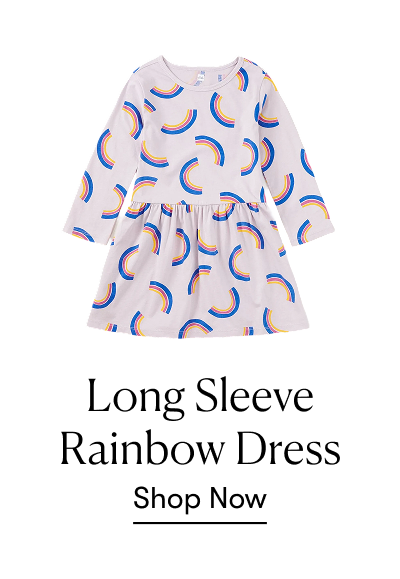 Long Sleeve Rainbow Dress