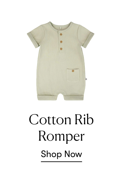 Cotton Rib Romper