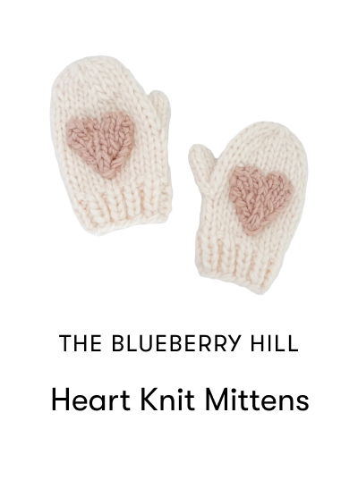 Heart Knit Mittens