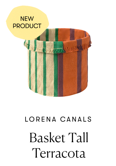 Lorena Canals: Basket Tall Terracota (New Product)