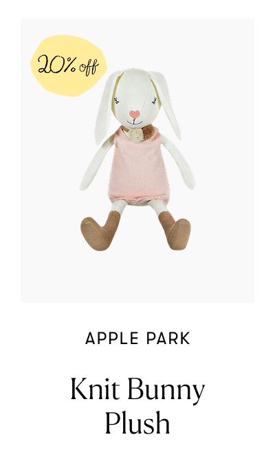 Apple Park: Knit Bunny Plush - 20% off