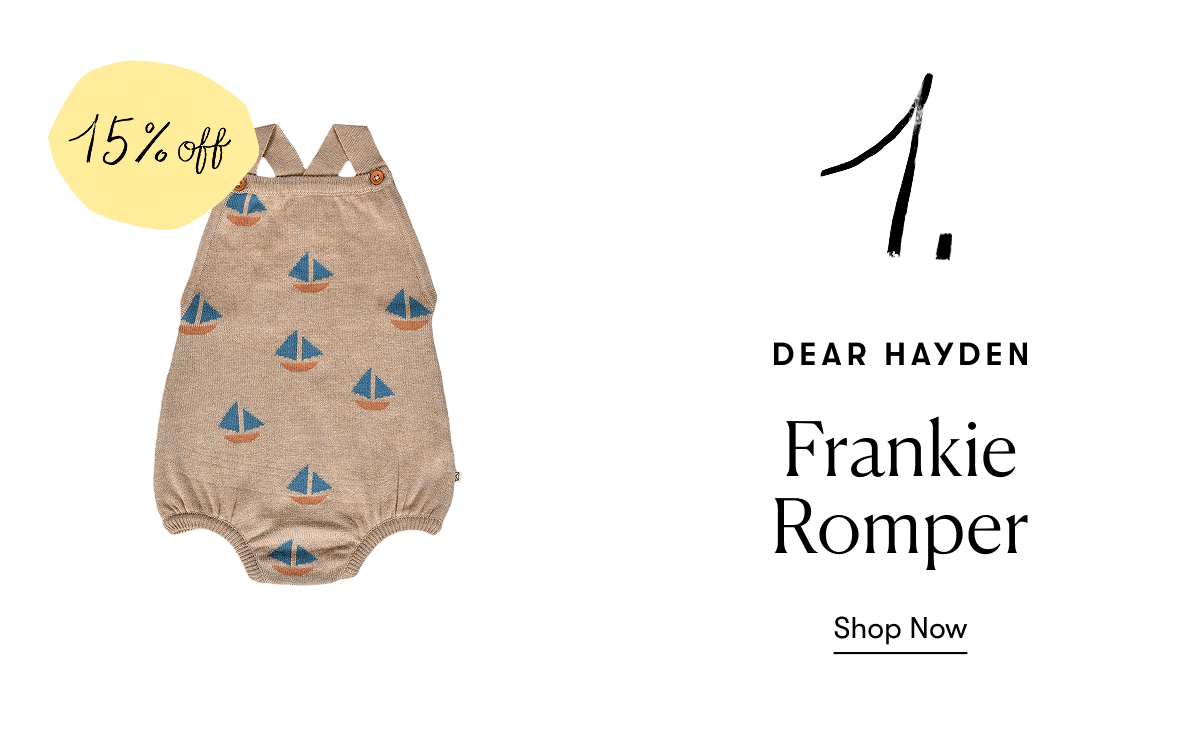 Dear Hayden: Frankie Romper - 15% off