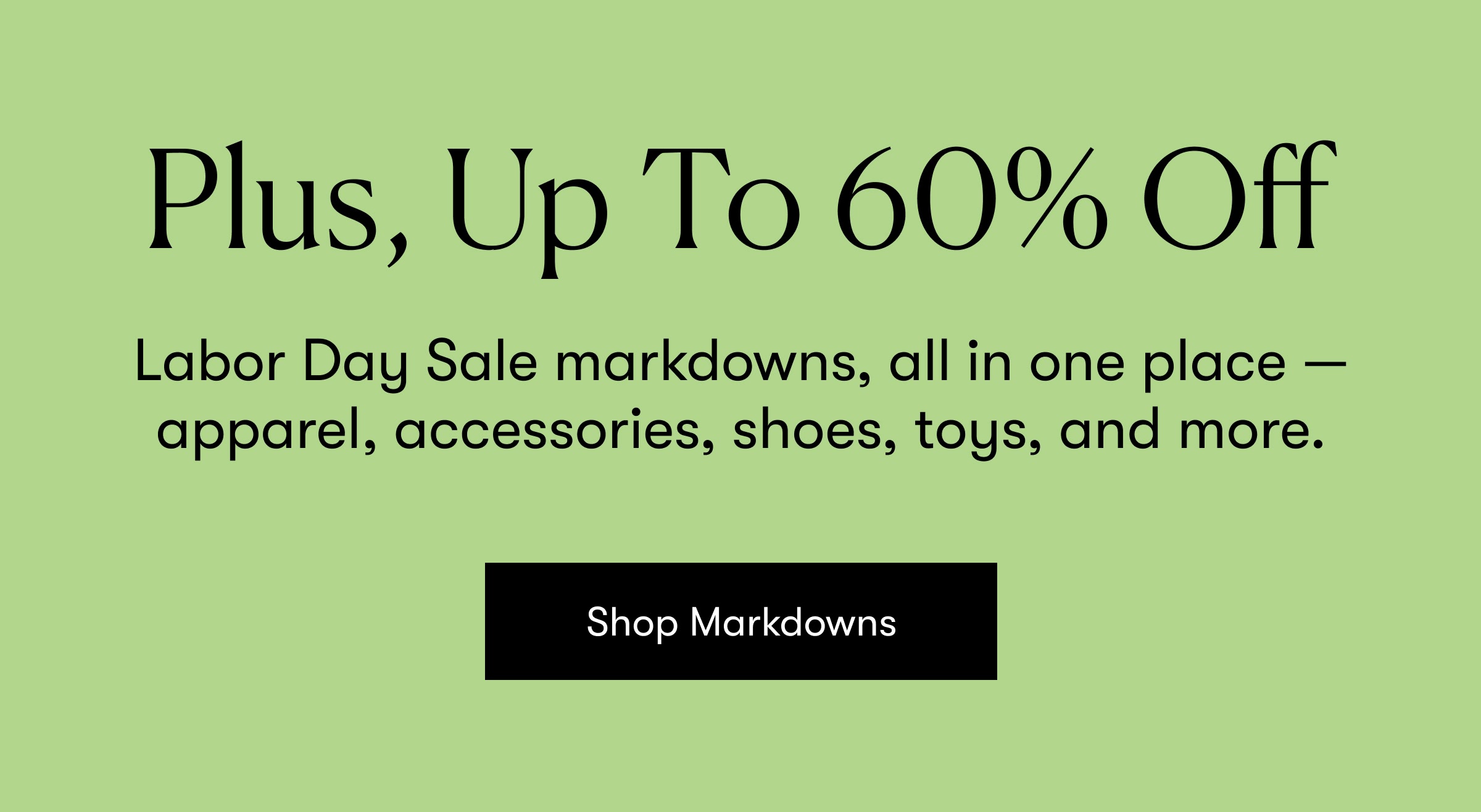 Plus, Up To 60% Off