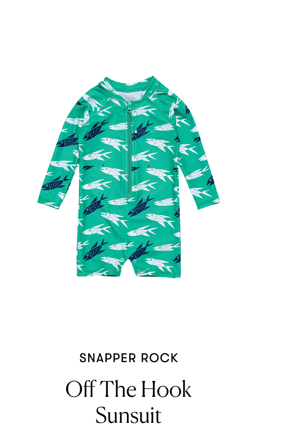 Snapper Rock- Off The Hook Sunsuit 