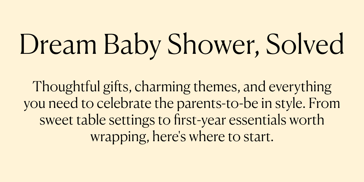 Dream Baby Shower, Solved