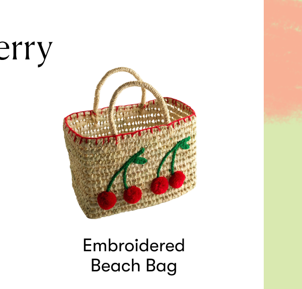 Embroidered Beach Bag 