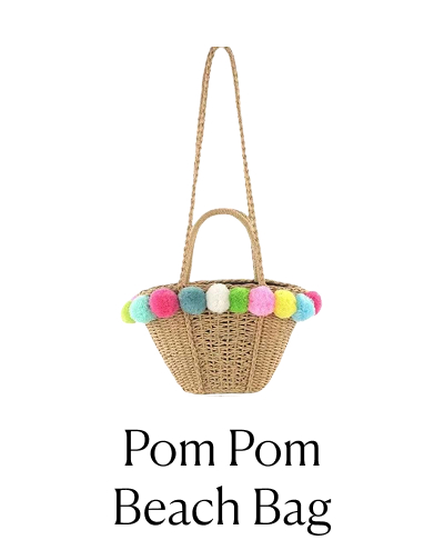 Pom Pom Beach Bag