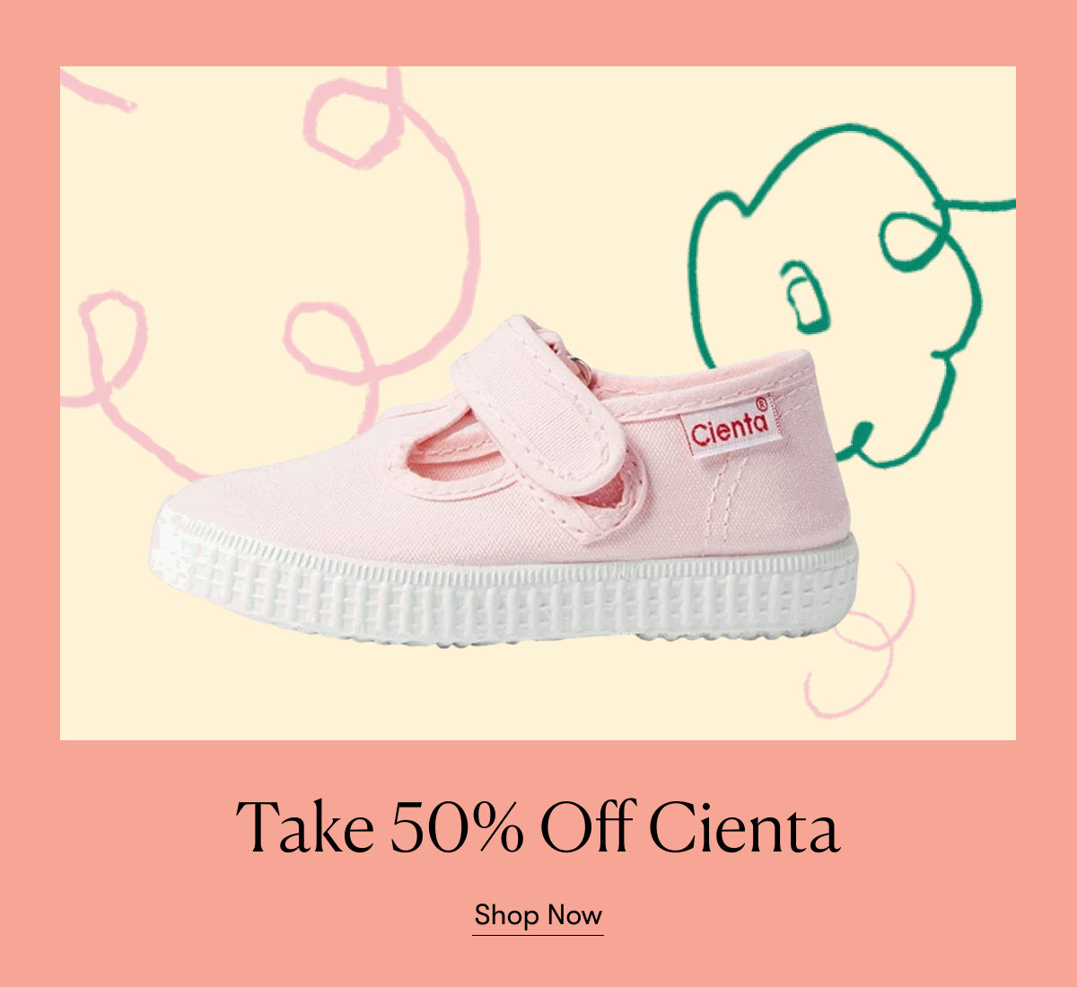 Take 50% Off Cienta