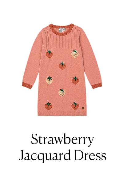 Strawberry Jacquard Dress