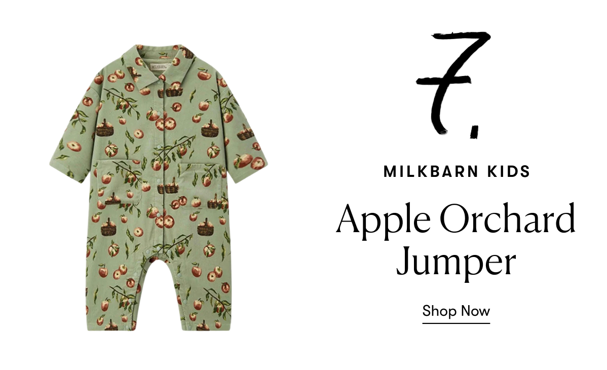 Milkbarn Kids: Apple Orchard Corduroy Snap Jumper