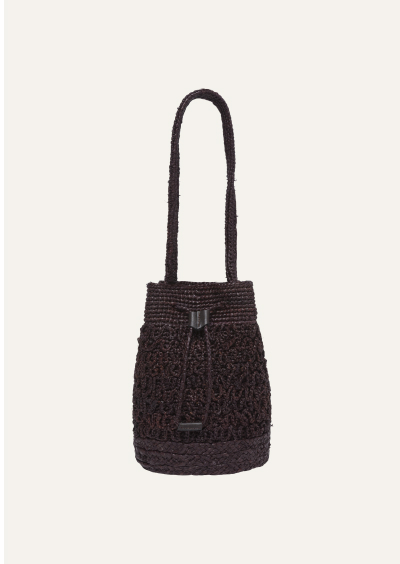 Riviera Raffia Bucket Bag
