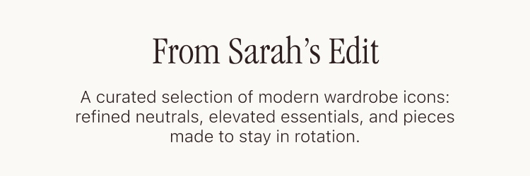 The Sarah Harris Edit