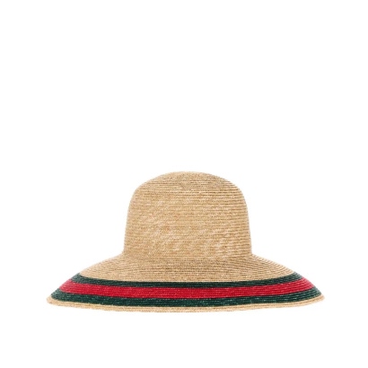 Web Stripe Straw Hat