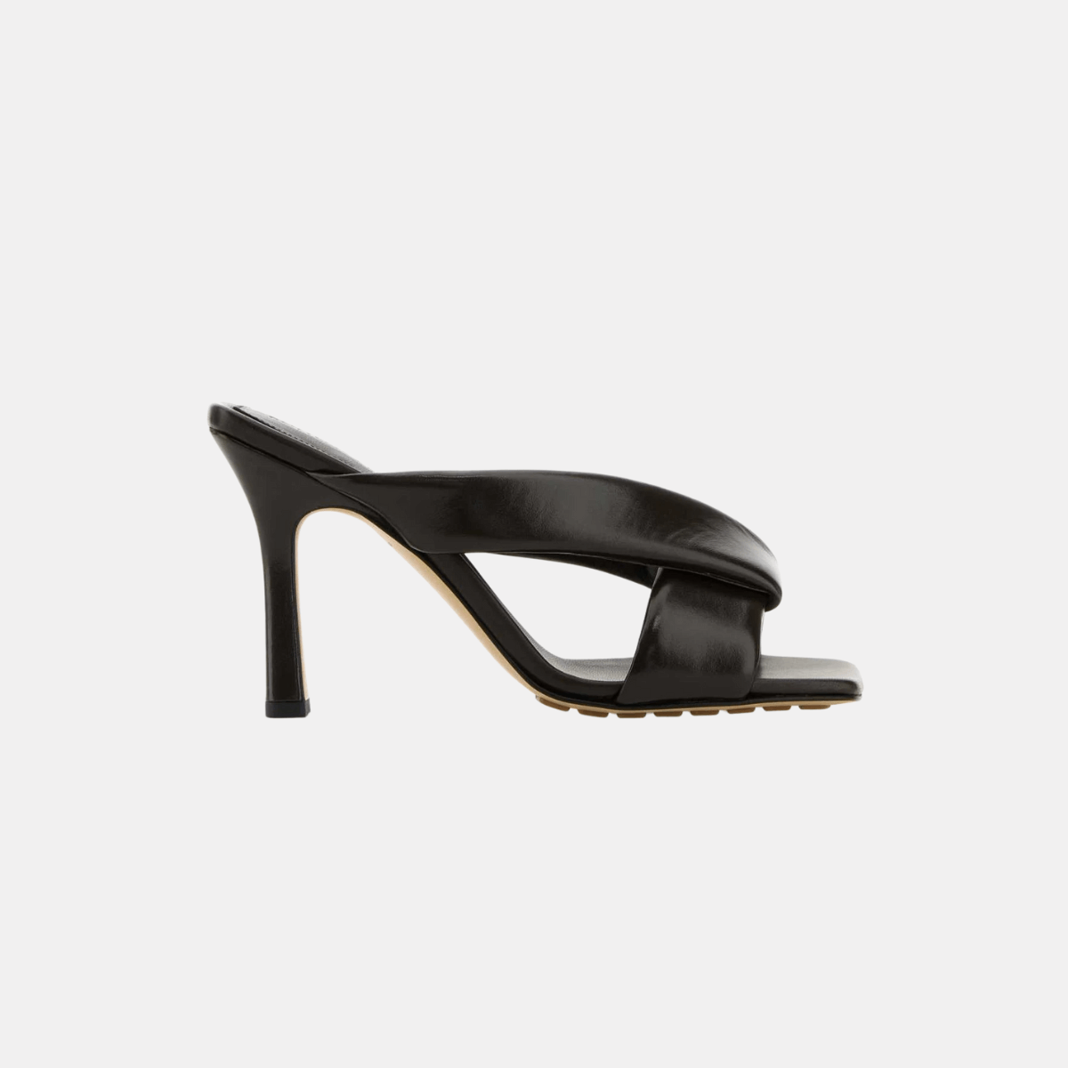 Bottega Veneta Brown Leather Riva Mules