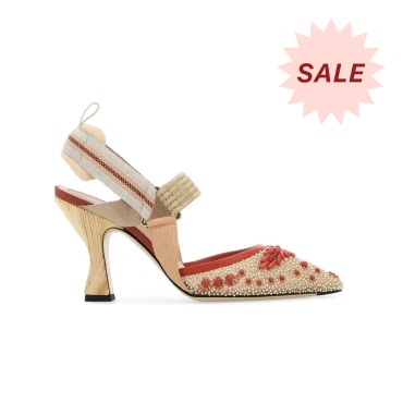 Fendi Beige Colibrì Pumps