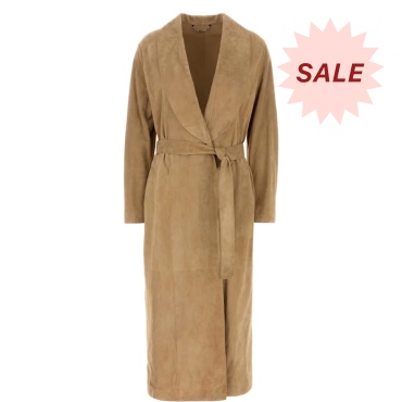 Fendi Camel Suede Coat