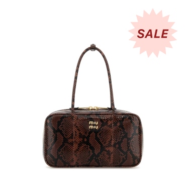 Miu Miu Printed Leather Beau Shoulder Bag