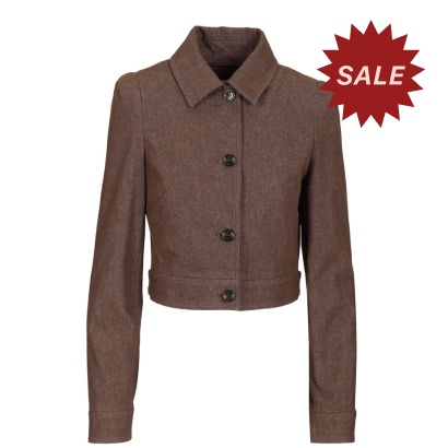 Max Mara Denim Effect Crop Jacket