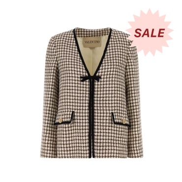 Valentino Garavani Embroidered Tweed Blazer