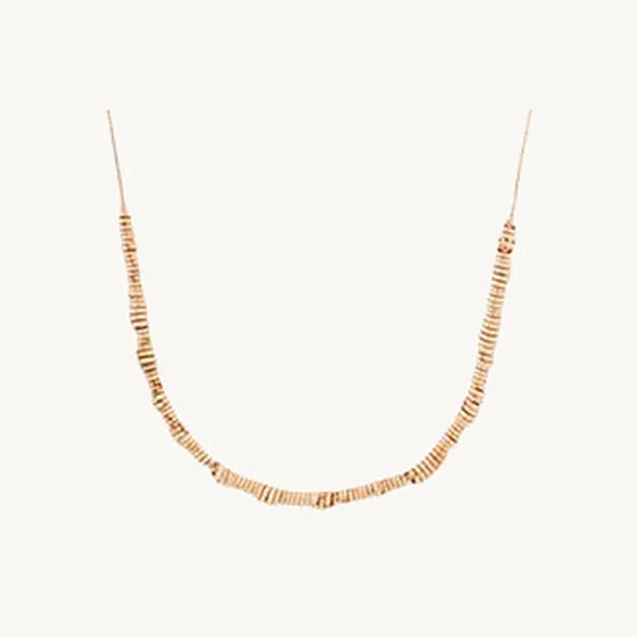 Bottega Veneta — Bottega Veneta Woven Link Chain Necklace — Silver