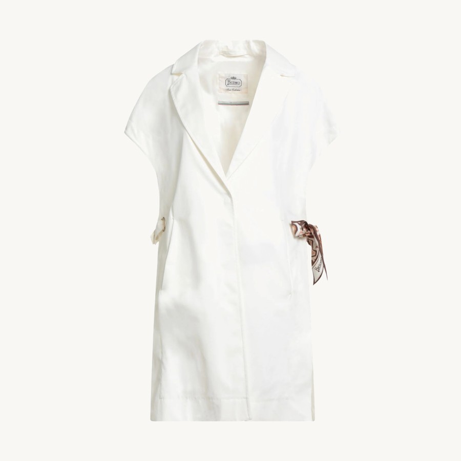 Herno — Herno Wrap Cotton Vest — White