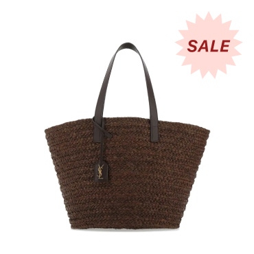 Saint Laurent Raffia Tote Bag
