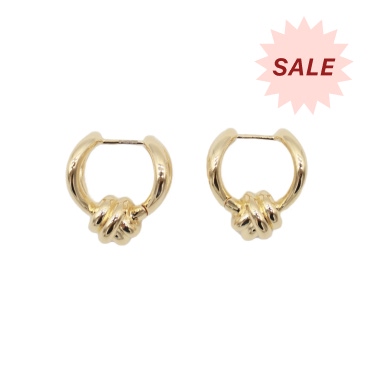 Bottega Veneta Gold Tone Earrings