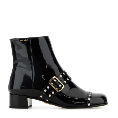 Prada Leather Ankle Boots