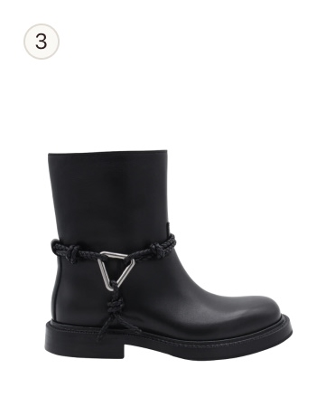 Bottega Veneta Black Leather Boots