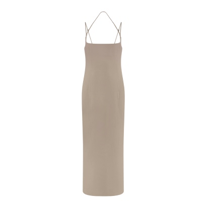The Attico Beige Midi Dress
