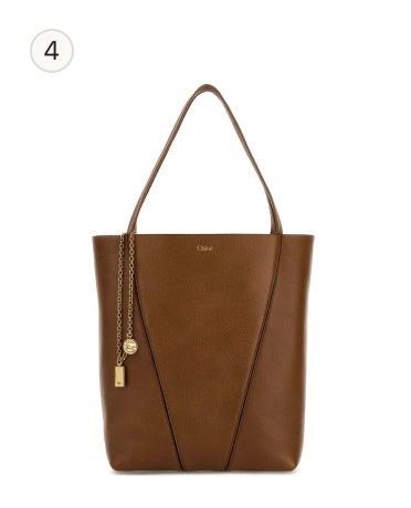 Chloé Leather Spin Tote Bag
